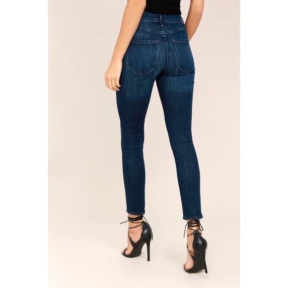 AGOLDE Sophie High Rise Dark Wash Skinny Jeans - Picture 2 of 12